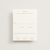 "Perriand" - RSVP Cards in Moss by Megan Davis - Front