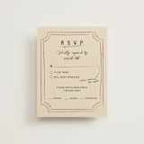 "Modern Fairy Tale" - RSVP Cards in Linen by Helena Vitto - Front