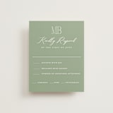 "Eternal Grace" - RSVP Cards in Leaf by Sherley Ferreira - Front