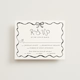 "quirky fun" - RSVP Cards in Tuxedo by Cass Loh - Front