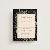 "Peonies & Sage" - RSVP Cards in Fawn by Susan Moyal - Front