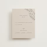 "leafy wreath" - RSVP Cards in Taupe by Ghazal Ali - Front