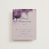 "Elisa" - RSVP Cards in Orchid by Simona Camp - Front