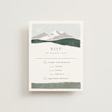 "Foothills" - RSVP Cards in Grass by Alethea and Ruth - Front