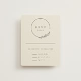 "Branched" - RSVP Cards in Almond by Brianne Larsen - Front
