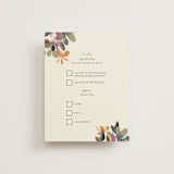 "flower press" - RSVP Cards in Mauve by Peony Rose Design - Front