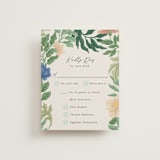 "Floral Garden" - RSVP Cards in Garden by Elly - Front