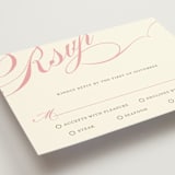 "Winter Flourish" - RSVP Cards in Petal Pink by Annie Clark - Detail