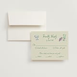 "tablescape drawing" - RSVP Cards in Garden by Cass Loh - RSVP with Envelope