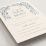 "Porcelain" - RSVP Cards in Delft Blue by Ashley DeMeyere - Detail