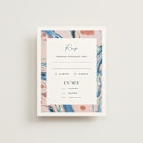 "Mod Marble" - RSVP Cards in Maraschino by A Real Peach Studio - Front