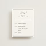 "Sincerity" - RSVP Cards in Noir by Kimberly FitzSimons - Front