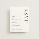 "Show" - RSVP Cards in Dove Gray by Up Up Creative - Front