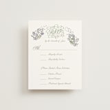 "Forget Me Nots" - RSVP Cards in Violet by Jenna Holcomb - Front