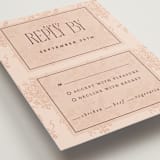 "Museum" - RSVP Cards in Burgundy by Nazia Hyder - Detail