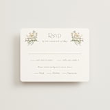 "delicate buds" - RSVP Cards in Olive by Jennifer Wick - Front