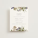 "Pressed Garden" - RSVP Cards in Fall by Grace Kreinbrink - Front