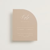 "Ophelia" - RSVP Cards in Dusty Rose by Kelly Schmidt - Front