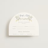 "Monogrammed" - RSVP Cards in Spring by Petra Kern - Front