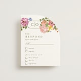 "Garland Monogram" - RSVP Cards in Summer by Angela Marzuki - Front