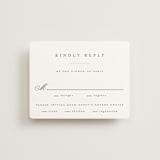 "Conley" - RSVP Cards in Leaf by Kristie Kern - Front
