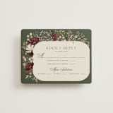 "fleur sauvage" - RSVP Cards in Vert by Erin Deegan - Front