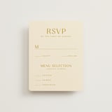 "Swoop" - RSVP Cards in Marigold by Stacey Day - Front