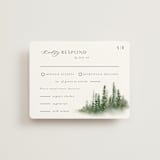 "Somerset" - RSVP Cards in Evergreen by Melanie Kosuge - Front