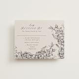 "etched floral" - RSVP Cards in Stone by Phrosné Barwood - Front