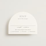"Grande" - RSVP Cards in Cotton by Carolyn Nicks - Front