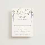 "Enchanted Evening" - RSVP Cards in Lavender by Design Lotus - Front