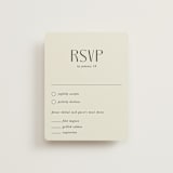 "Commonwealth" - RSVP Cards in Ecru by That Girl Press - Front