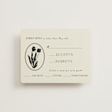 "la graine" - RSVP Cards in Onyx by Alaina Cherup - Front