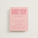 "Pop Romance" - RSVP Cards in Fruit Punch by Ashley DeMeyere - Front