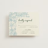 "Bloom" - RSVP Cards in Waterfall by Kelly Watkins - Front