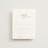 "Full Photo" - RSVP Cards in Chiffon by Orasie - Front