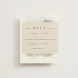 "Hillside" - RSVP Cards in Moss by Hannah Williams - Front