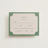 "Friendly Flowers" - RSVP Cards in Emerald by Ani Somi - Front