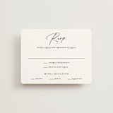 "Belle Romance" - RSVP Cards in Onyx by Katherine Moynagh - Front