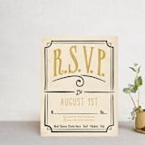 "Inked" - RSVP Cards in Honey Bee by GeekInk Design - Front