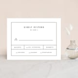 "Between the Lines" - RSVP Cards in Blazer by Fine and Dandy Paperie - Front