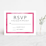 "Skyline - Washington DC" - RSVP Cards in Magenta by Laura Condouris - Front