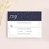 "Starlight" - RSVP Cards in Blue Violet by Snow and Ivy - Front