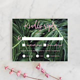 "Paradise" - RSVP Cards in Carnation by Elly - Front