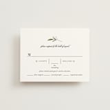 "Adorned Ampersand" - RSVP Cards in Cotton by Jennifer Postorino - Front