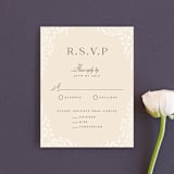 "Wild and Free" - RSVP Cards in Ballet Slipper by Design Lotus - Front