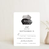 "love is strong" - RSVP Cards in Onyx by Aspacia Kusulas - Front