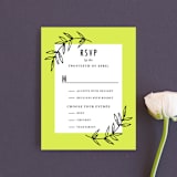 "minimally chic" - RSVP Cards in Lemon by lena barakat - Front