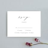 "Simple Elegance" - RSVP Cards in Tuxedo by Phrosné Barwood - Front
