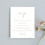 "Pastoral" - RSVP Cards in Burlap by Up Up Creative - Front